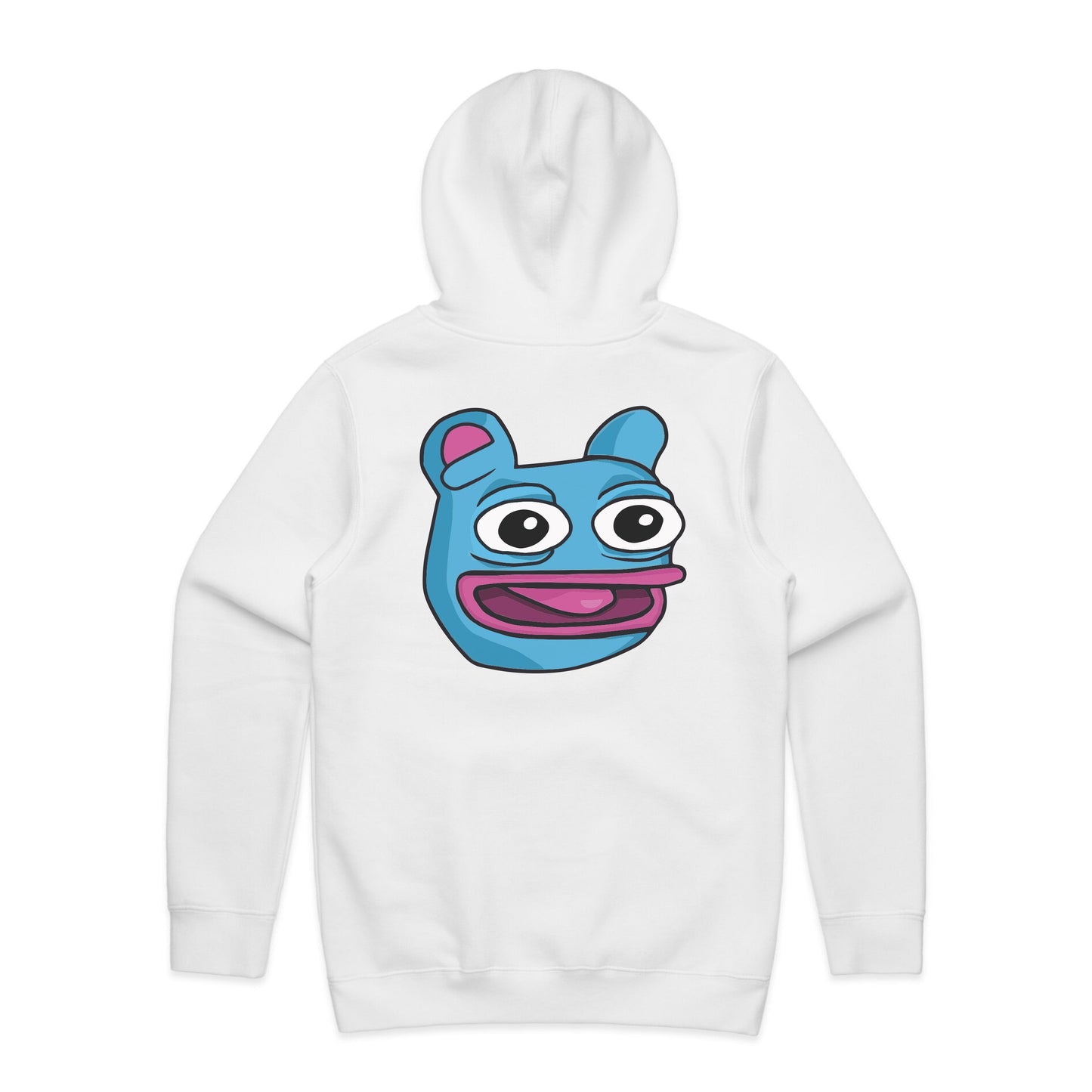 Brett Pocket Logo and Back Logo Hoodie - White