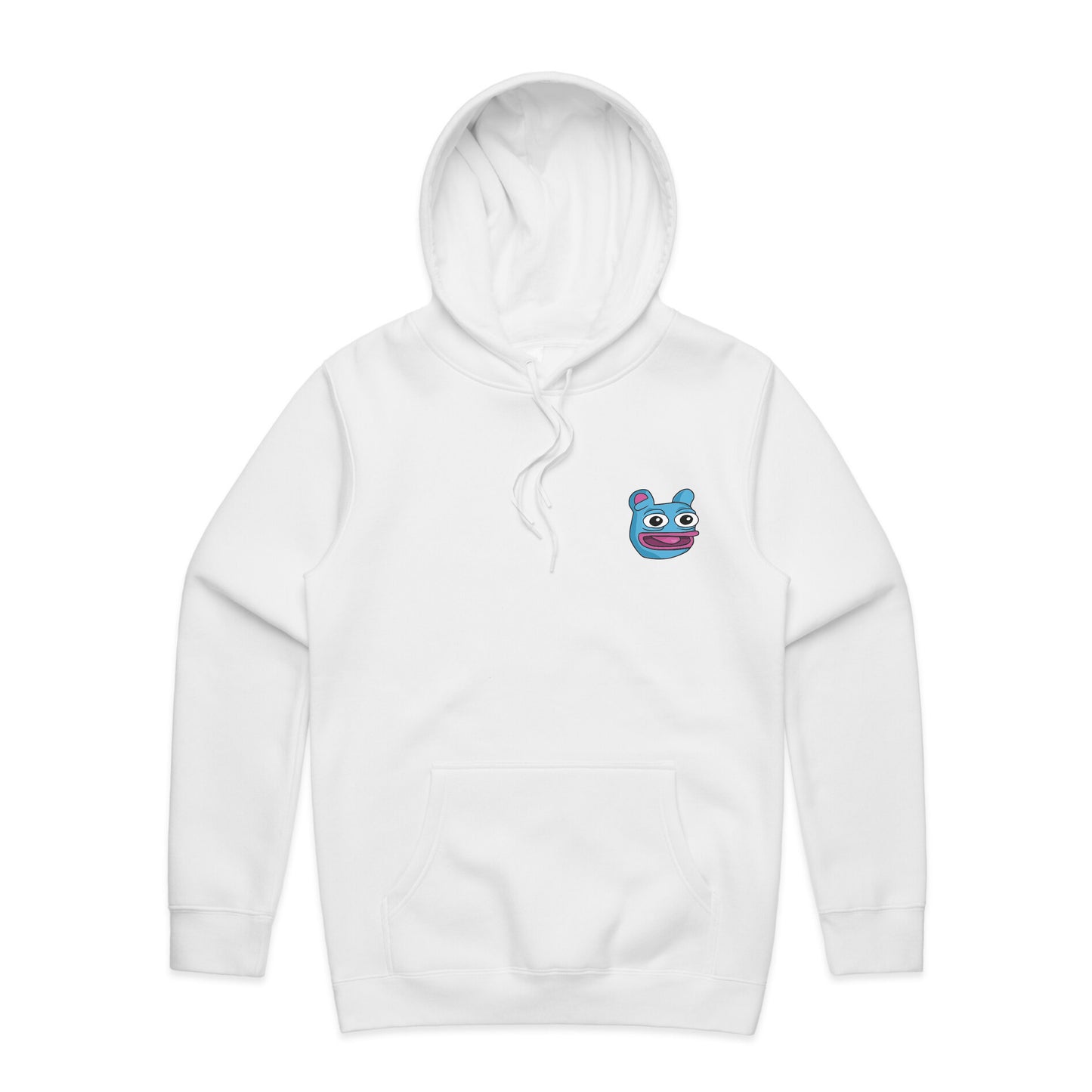Brett Pocket Logo and Back Logo Hoodie - White