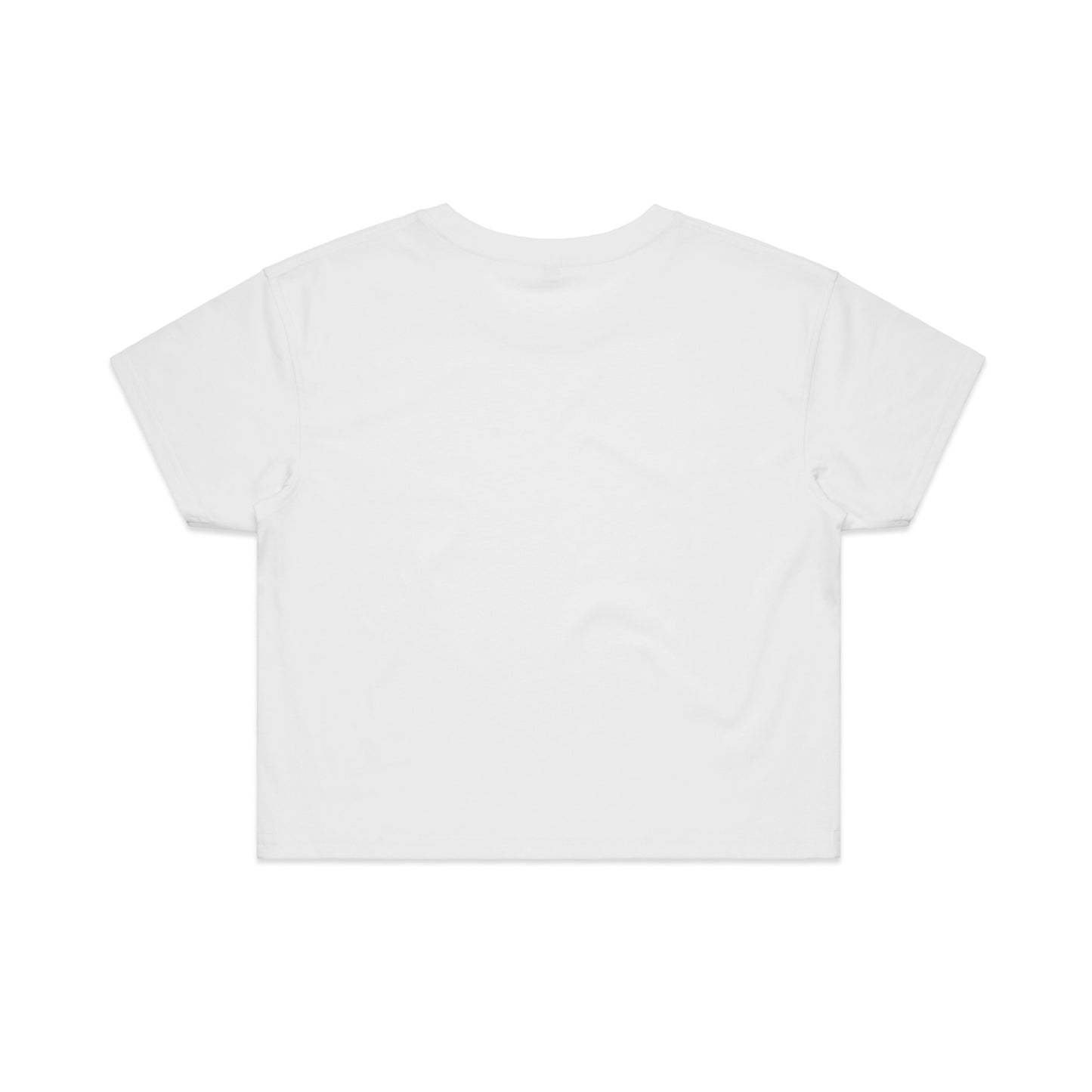 Brett Logo Women's Cropped Tee - White