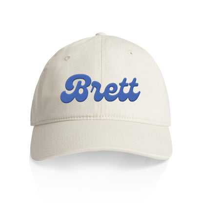 Brett Text Logo Hat - Ivory