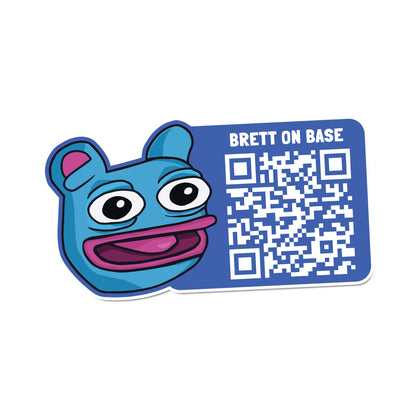 Brett QR Code Sticker - 5.5"x3"