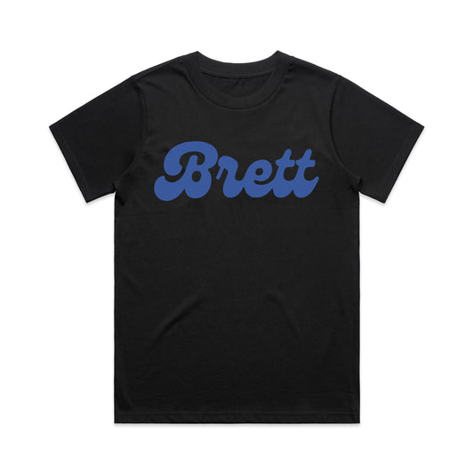 Brett Text Logo Women's Tee - Black