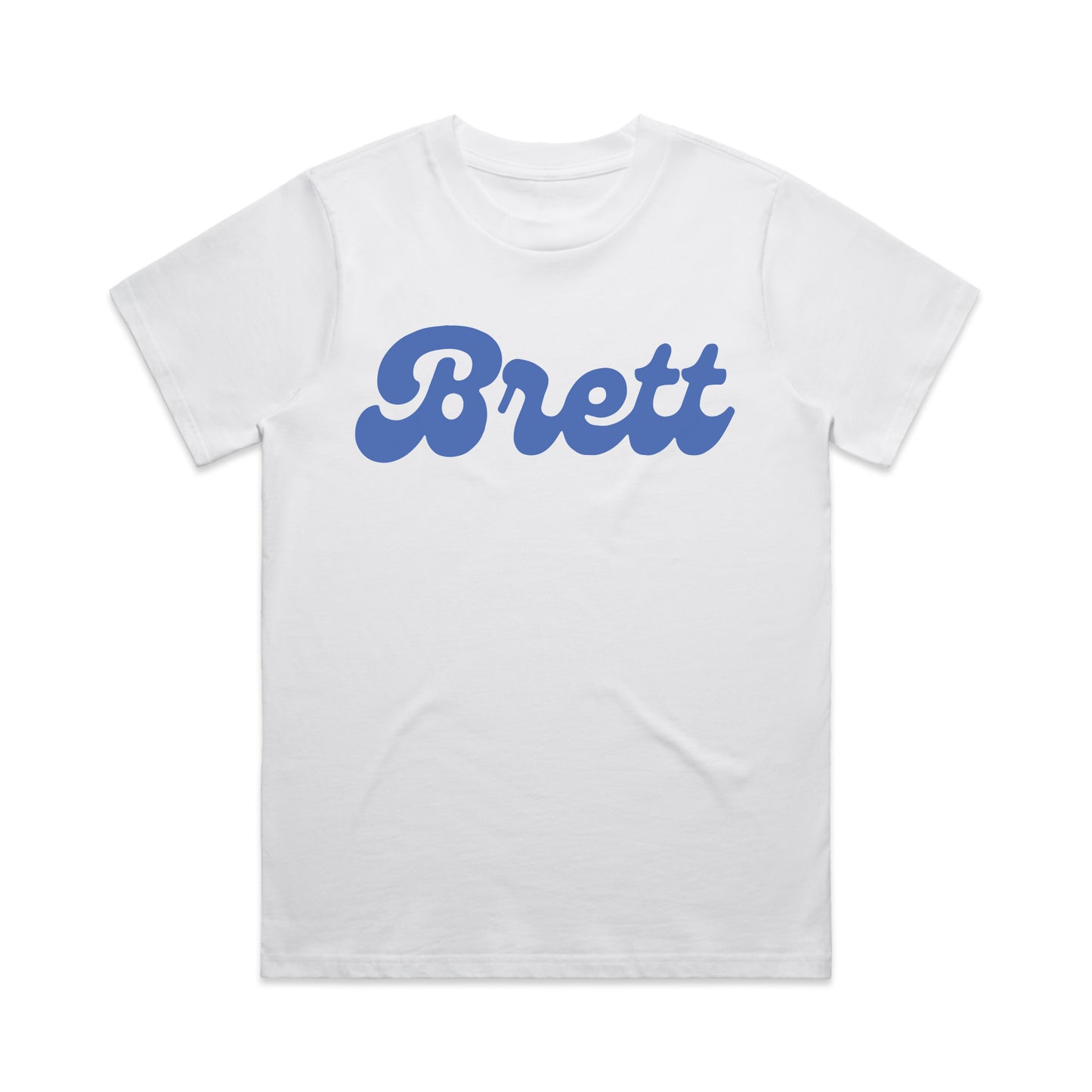 Brett Text Logo Women's Tee - White