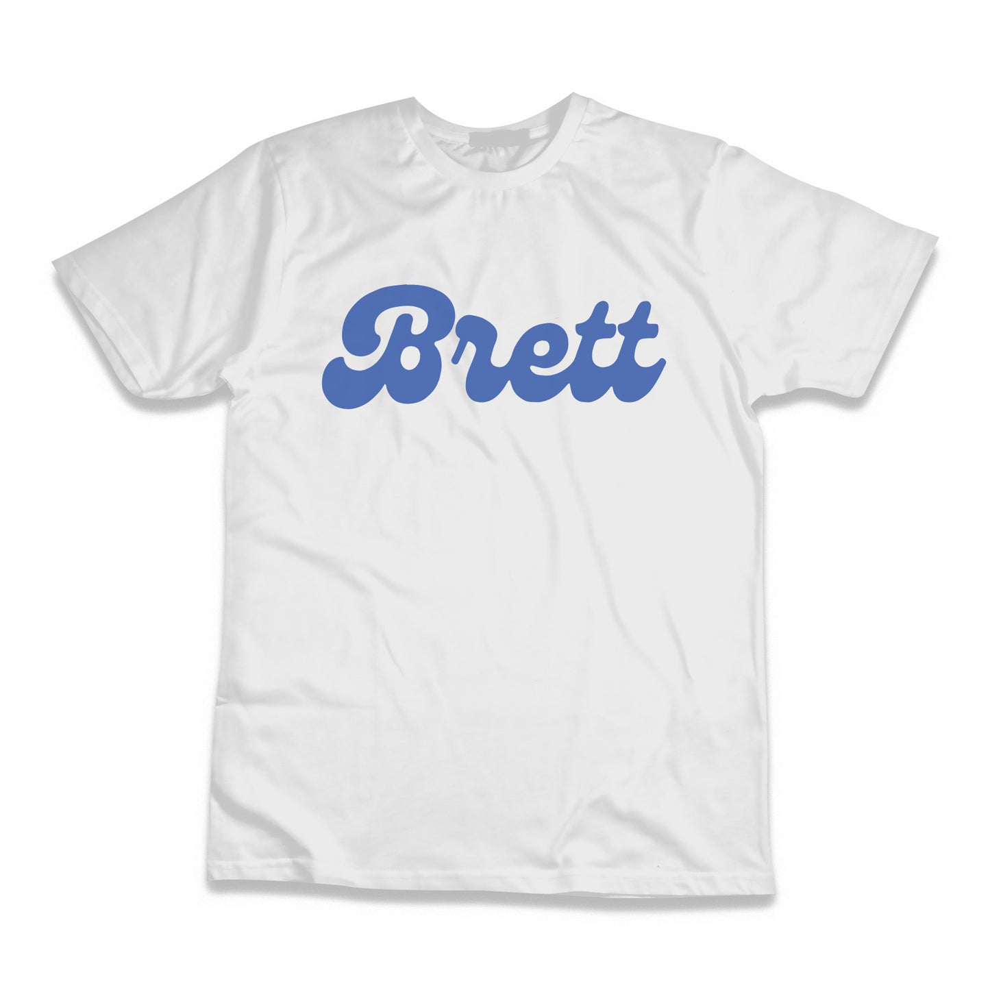 Brett Text Logo T-Shirt - White